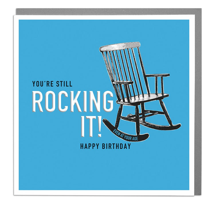 Rocking Chair Birthday Card by Lola Design - Lola Design Ltd