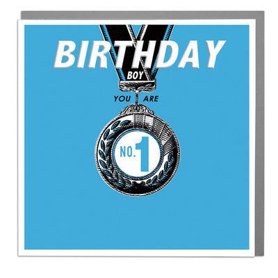 Medal Birthday Card by Lola Design - Lola Design Ltd