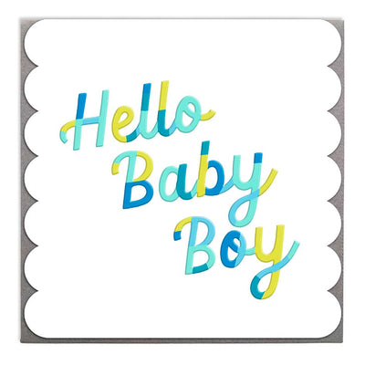 Baby Boy Card by Lola Design - Lola Design Ltd