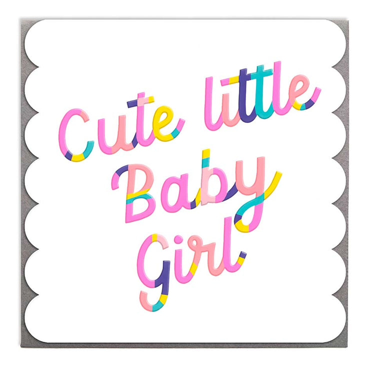 Baby Girl Card by Lola Design - Lola Design Ltd