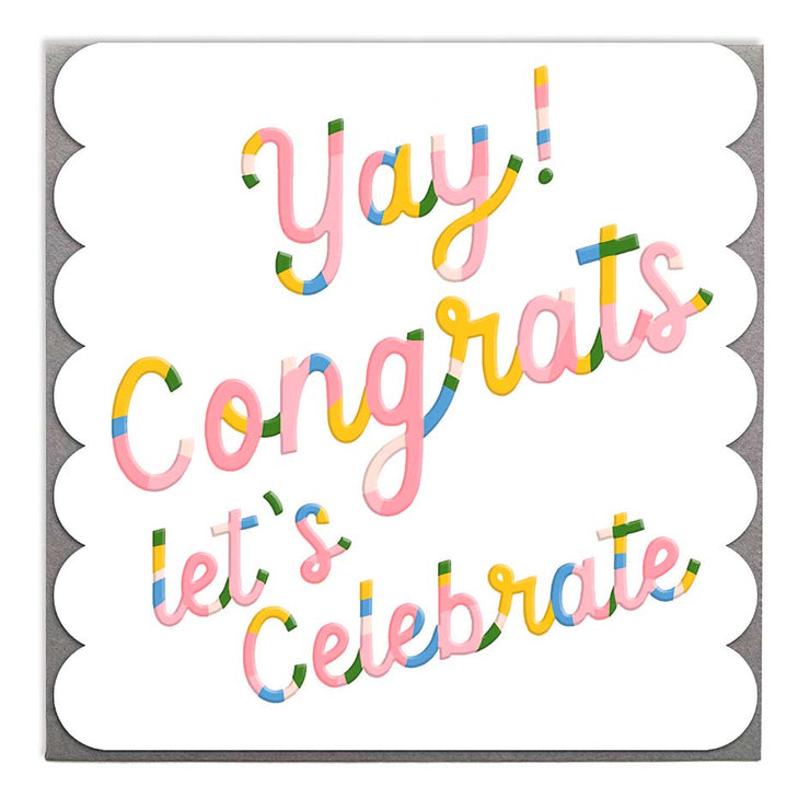 YAY Congrats Card by Lola Design - Lola Design Ltd