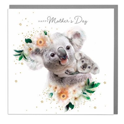 Two Koalas - Mothers Day greeting card by Lola Design - Lola Design Ltd
