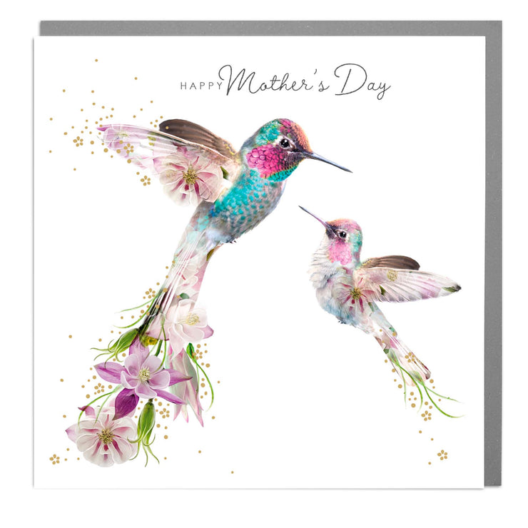 Two Hummingbirds - Mothers Day card by Lola Design - Lola Design Ltd
