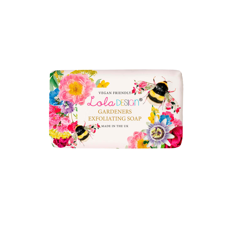 Gardeners exfoliating bee soap bar - Lola Design Ltd