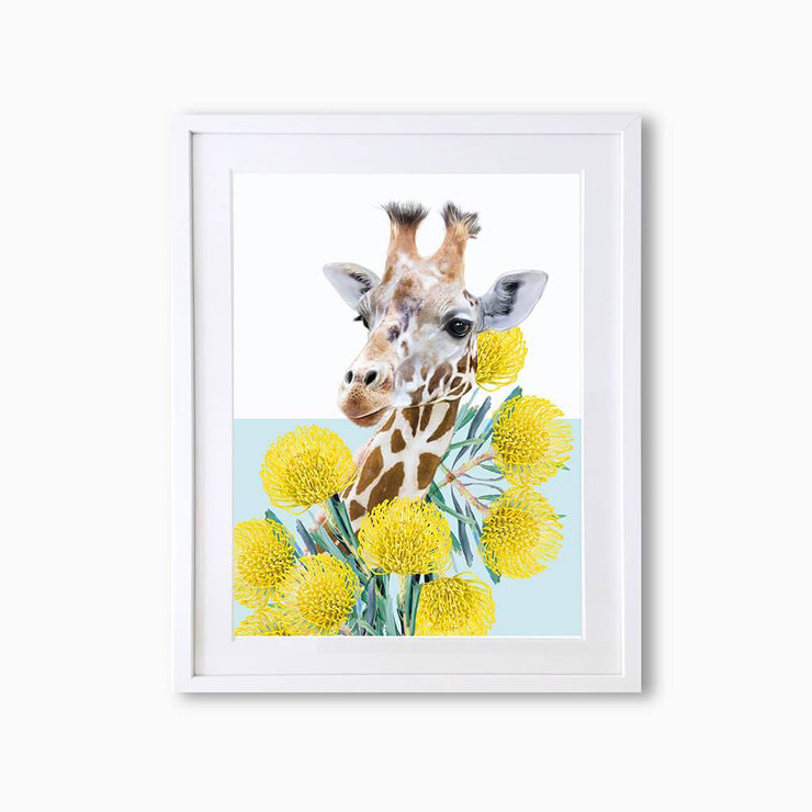 Giraffe Art Print - Lola Design Ltd