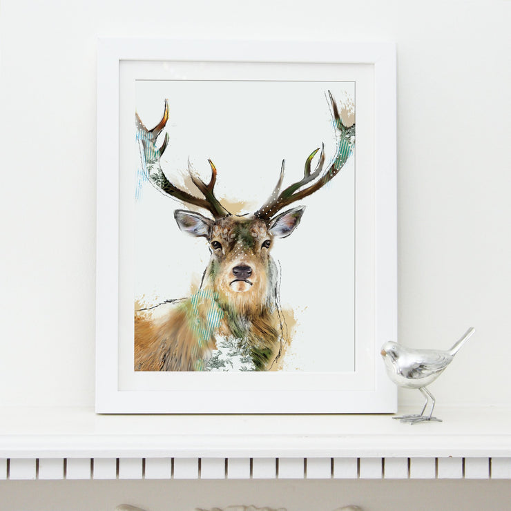 Stag Art Print - Lola Design Ltd