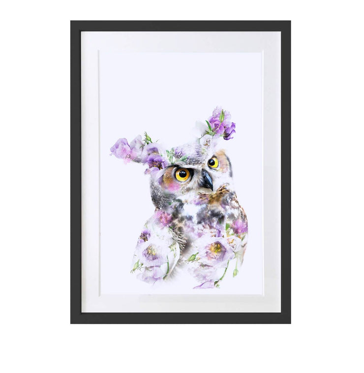 Great Horned Owl Art Print - Lola Design Ltd