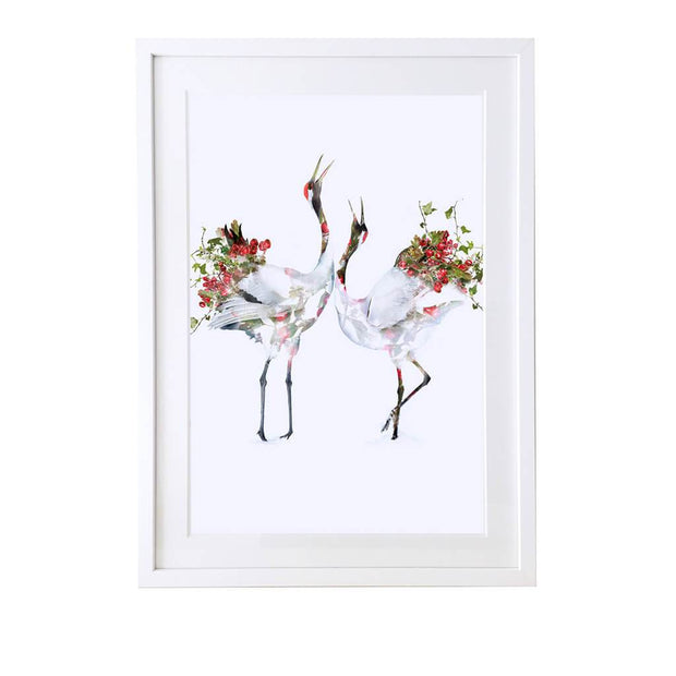 Japanese Cranes Art Print - Lola Design Ltd