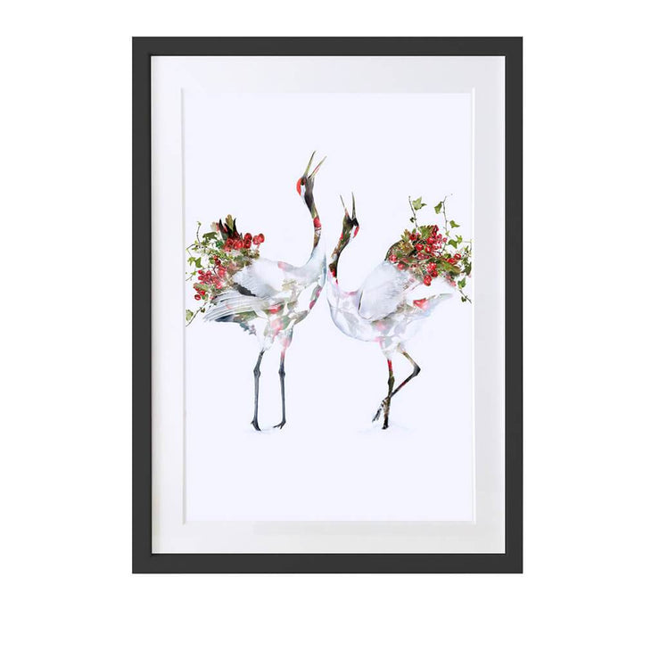 Japanese Cranes Art Print - Lola Design Ltd