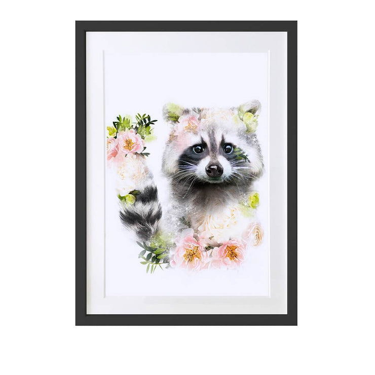 Racoon Art Print - Lola Design Ltd