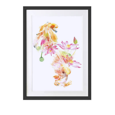 Japanese Fighting Fish Art Print - Lola Design Ltd