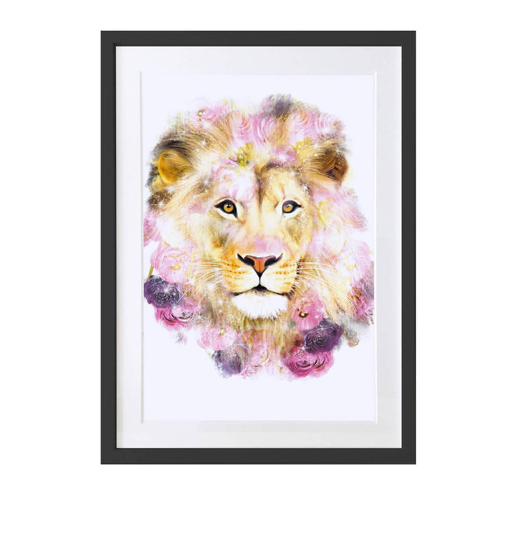 Lion Art Print - Lola Design Ltd