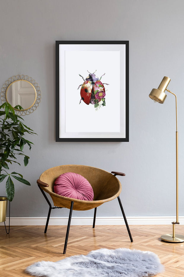 Ladybird Art Print - Lola Design Ltd