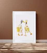 Indian Runner Ducks Art Print - Lola Design Ltd