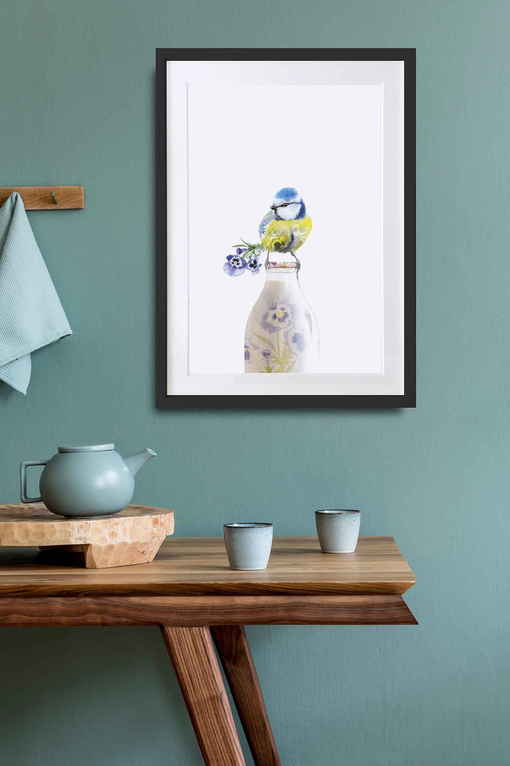 Blue Tit Art Print - Lola Design Ltd