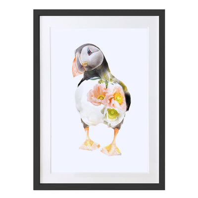 Puffin Art Print by Lola Design - Lola Design Ltd