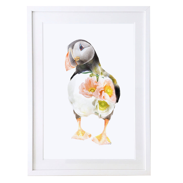 Puffin Art Print by Lola Design - Lola Design Ltd