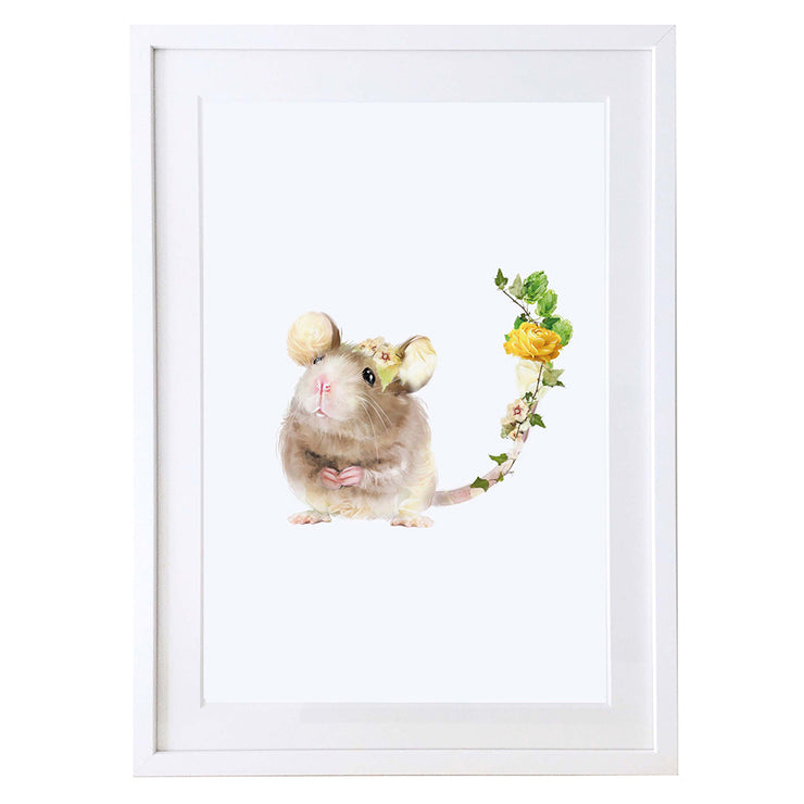 Small Mouse Art Print by Lola Design - Lola Design Ltd