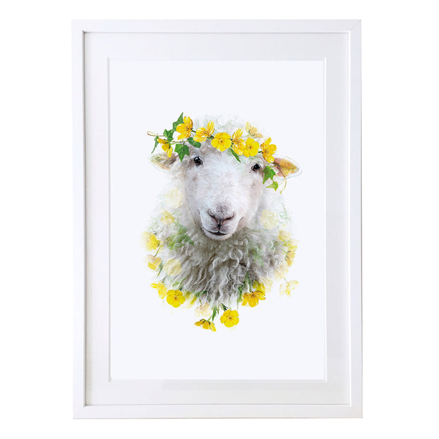 Sheep Art Print by Lola Design - Lola Design Ltd