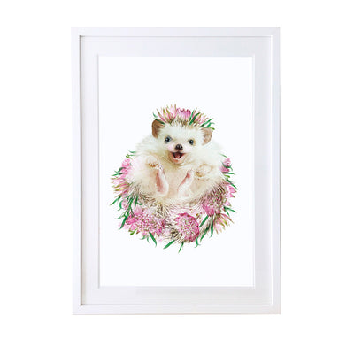 Cute hedgehog art print