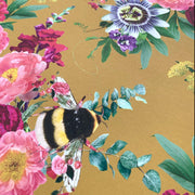 Mixed Bee Mustard Wallpaper Sample - Lola Design Ltd