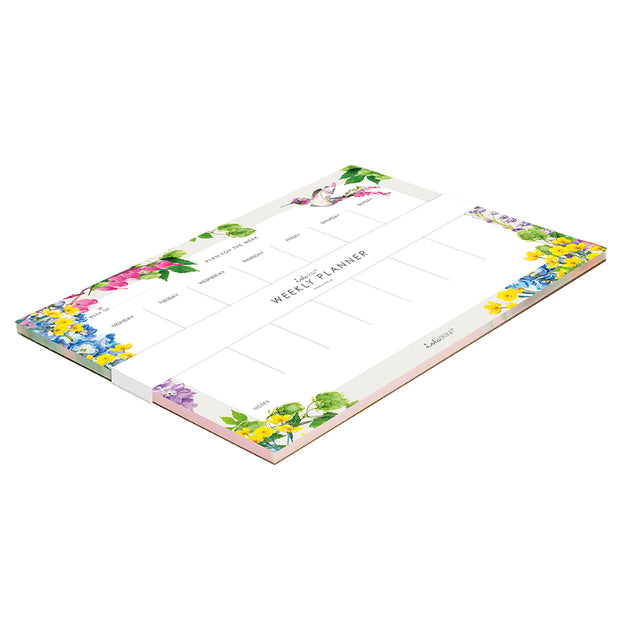 Weekly Planner featuring Botanical Hummingbird - Lola Design Ltd