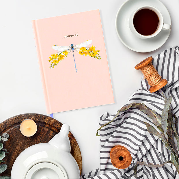Dragonfly Fabric Covered Journal - Lola Design Ltd