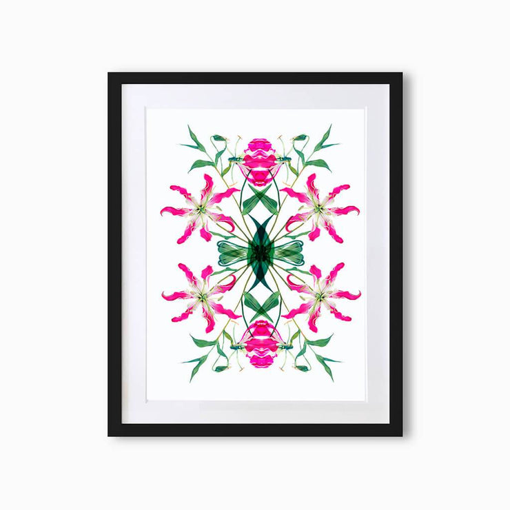 Fire Lily (Pattern) Art Print - Lola Design Ltd