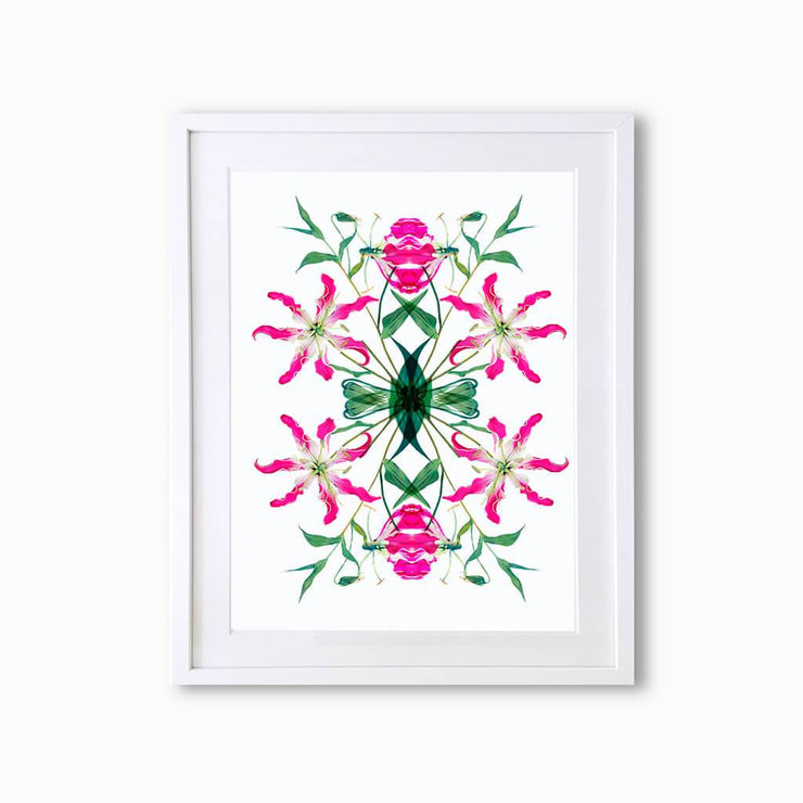 Fire Lily (Pattern) Art Print - Lola Design Ltd