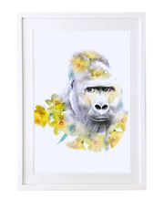 Gorilla Art Print - Lola Design Ltd