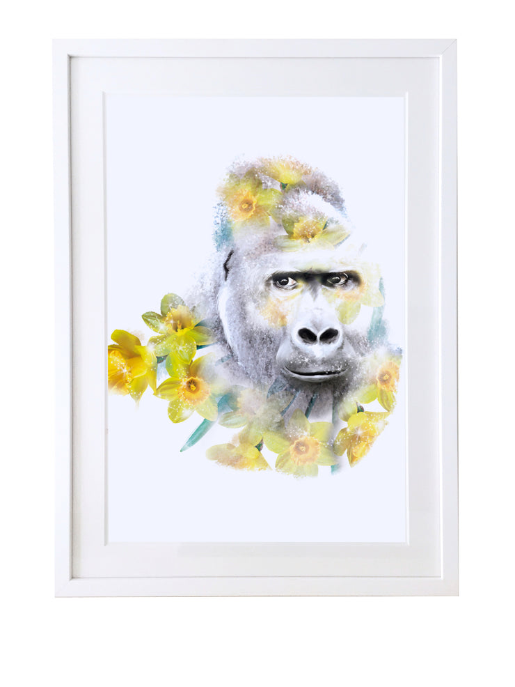 Gorilla Art Print - Lola Design Ltd