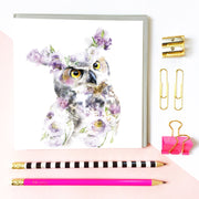 Great Horned Owl Card - Lola Design Ltd