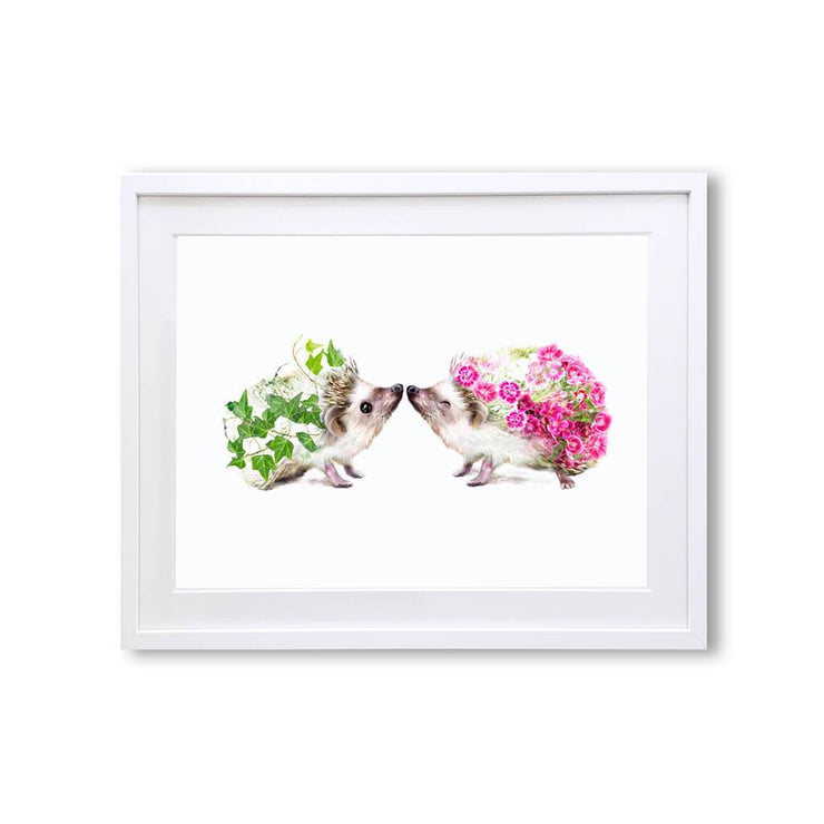 Hedgehogs Art Print - Lola Design Ltd