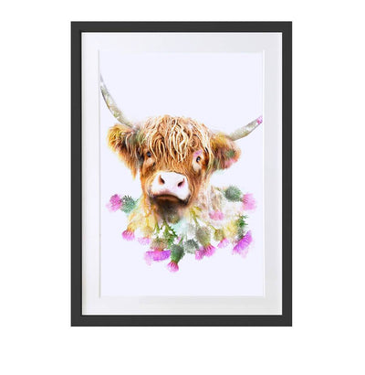 Highland Cow Art Print - Lola Design Ltd