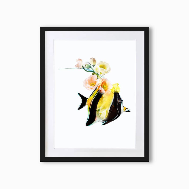 Moorish Idol Fish Art Print - Lola Design Ltd