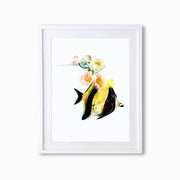 Moorish Idol Fish Art Print - Lola Design Ltd