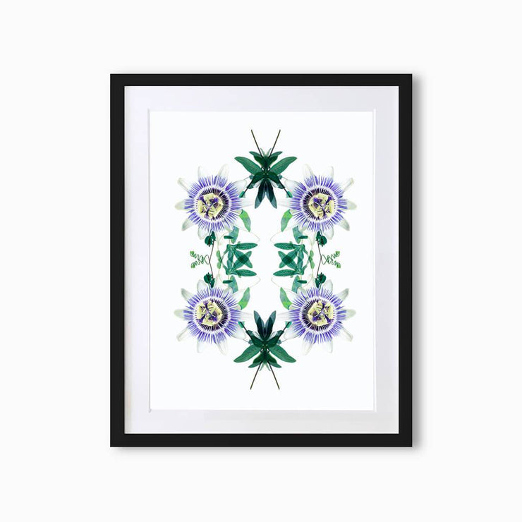 Passion Flower Botanique (Pattern) Art Print - Lola Design Ltd
