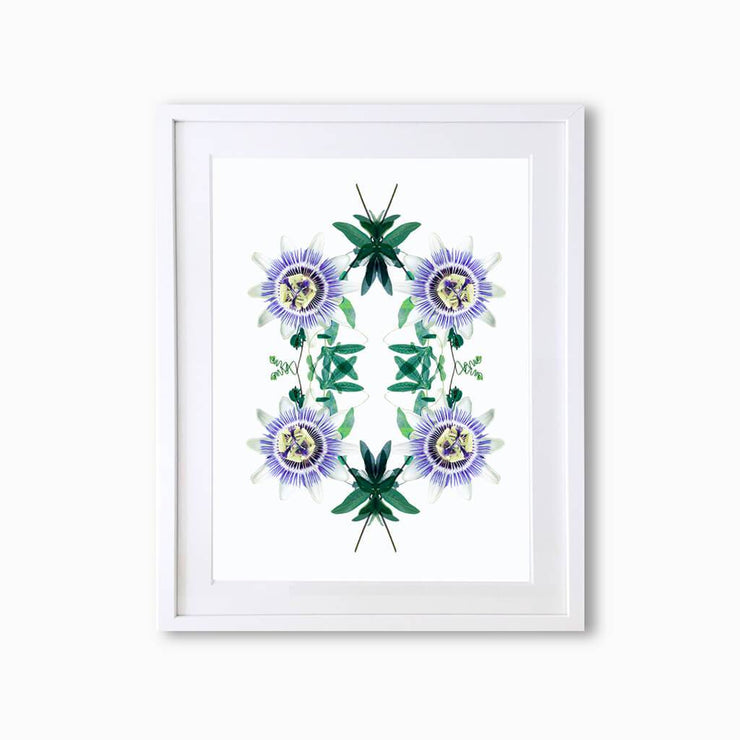 Passion Flower Botanique (Pattern) Art Print - Lola Design Ltd