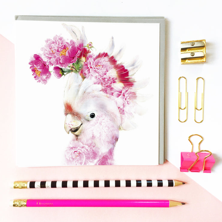 Cockatoo Card - Lola Design Ltd