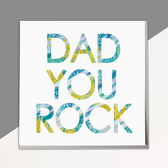 Dad You Rock Card - Lola Design Ltd