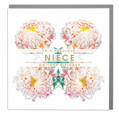 Fabulous Niece Birthday Card - Lola Design Ltd
